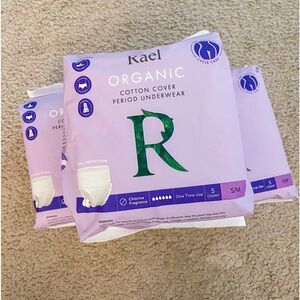 3 packs of RAEL Organic Cotton Cover Period Underwear S/M